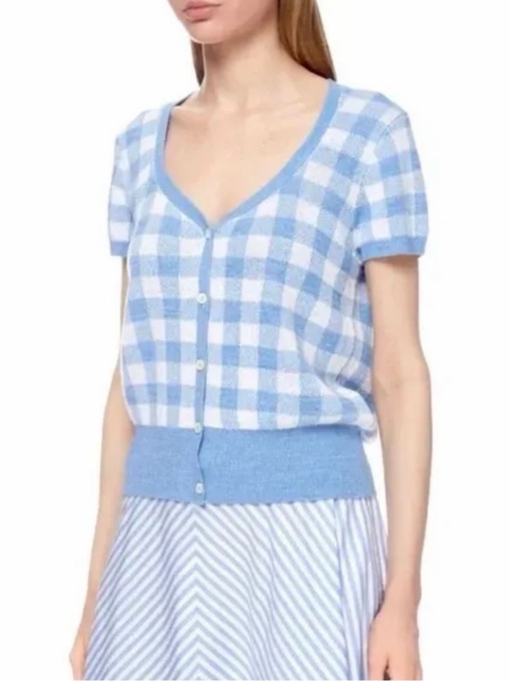 Gingham Short-Sleeve Cardigan
Polo Ralph Lauren BNWT - Size S - Picture 8 of 9